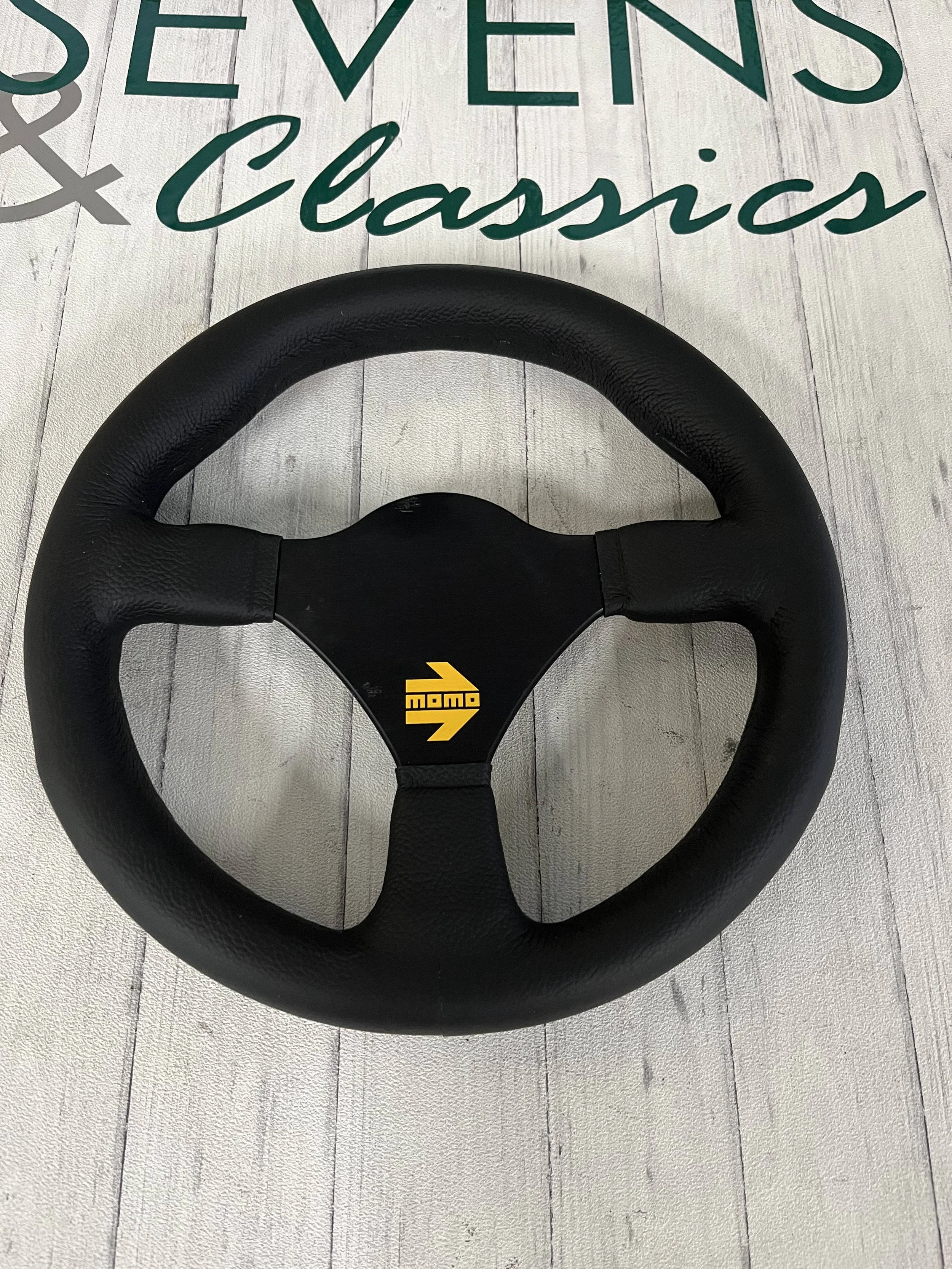 Momo Suede Steering Wheel — Sevens & Classics